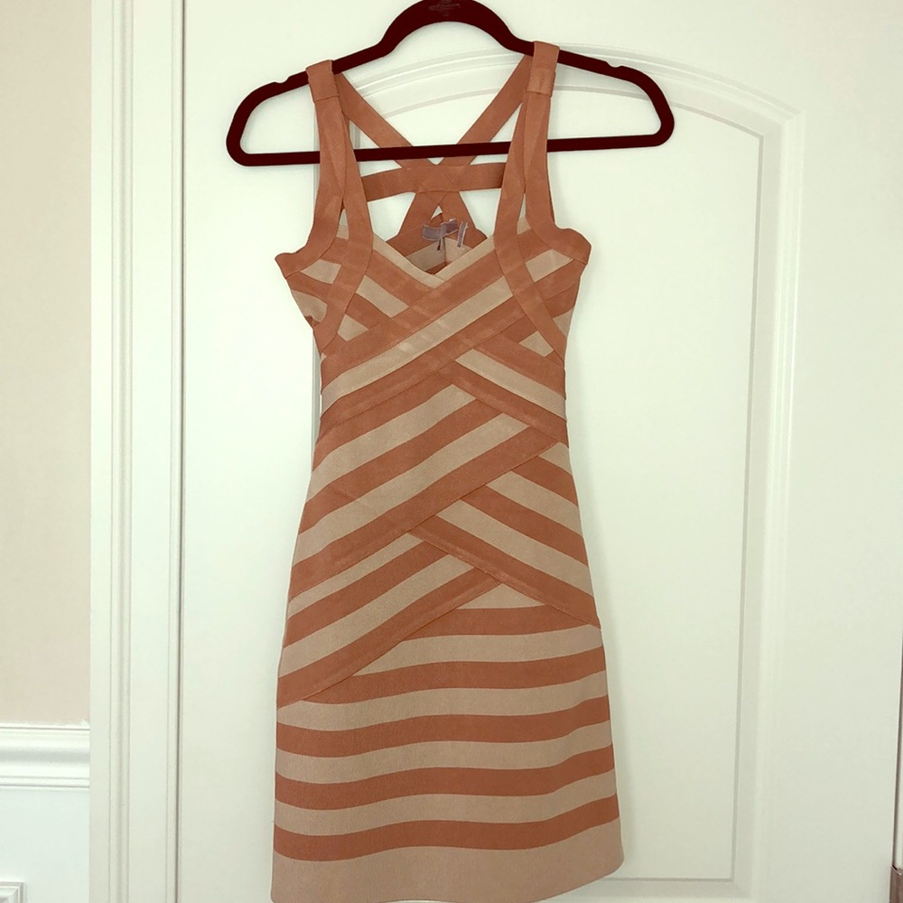 Stretta Striped Bandage Dress